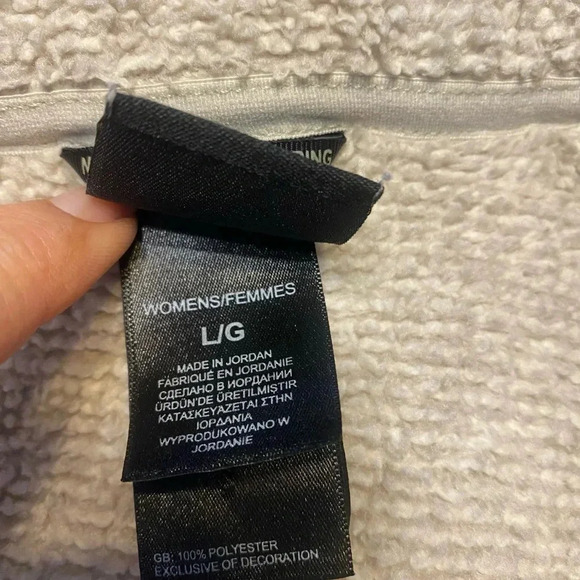 Northface Fleece Jacket Tan Full Zip Size L - Picture 12 of 13